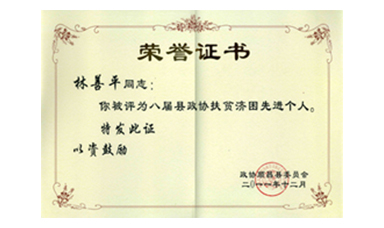 盡心盡力謀發(fā)展 盡職盡責(zé)為和諧--記縣政協(xié)常委、虹潤公司董事長林善平